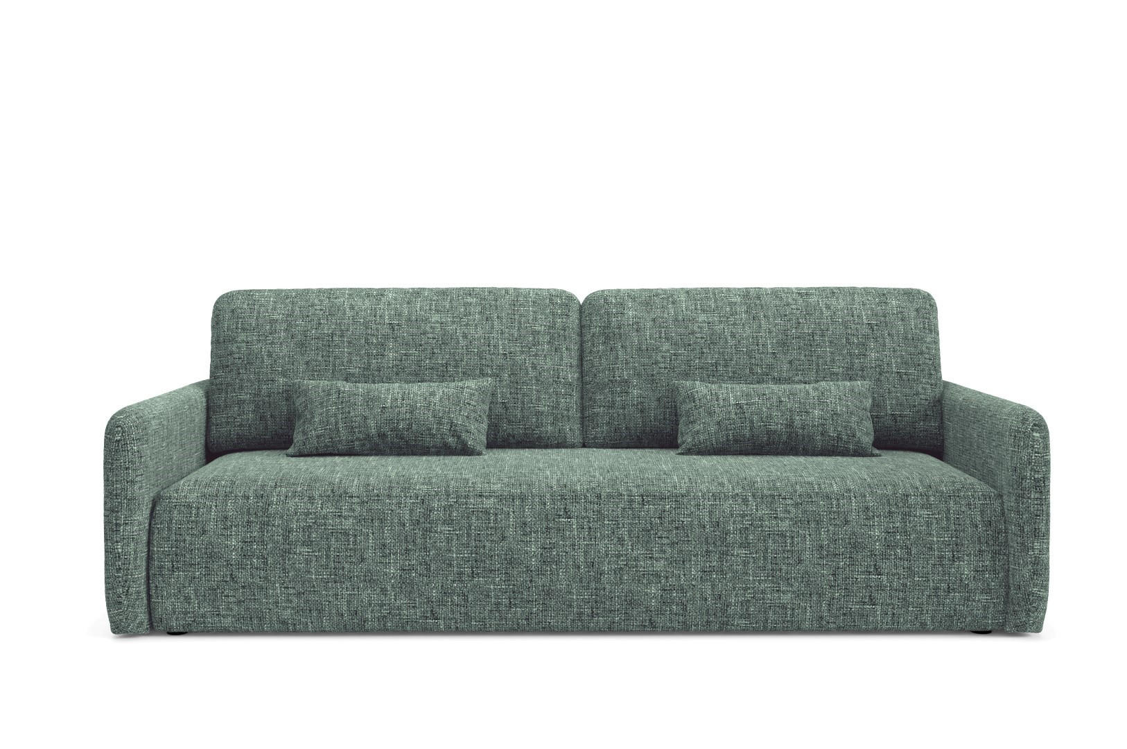 SCHLAFSOFA mit Bettkasten Grün - Schwarz/Grün, Holz/Holzwerkstoff (217/86/102cm) - Furnisell