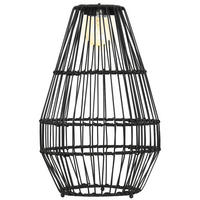 SOLARLEUCHTE, für Balkon, Terrasse, Hof, Stahl, Schwarz - Schwarz, Kunststoff (34/34/56cm) - Outsunny