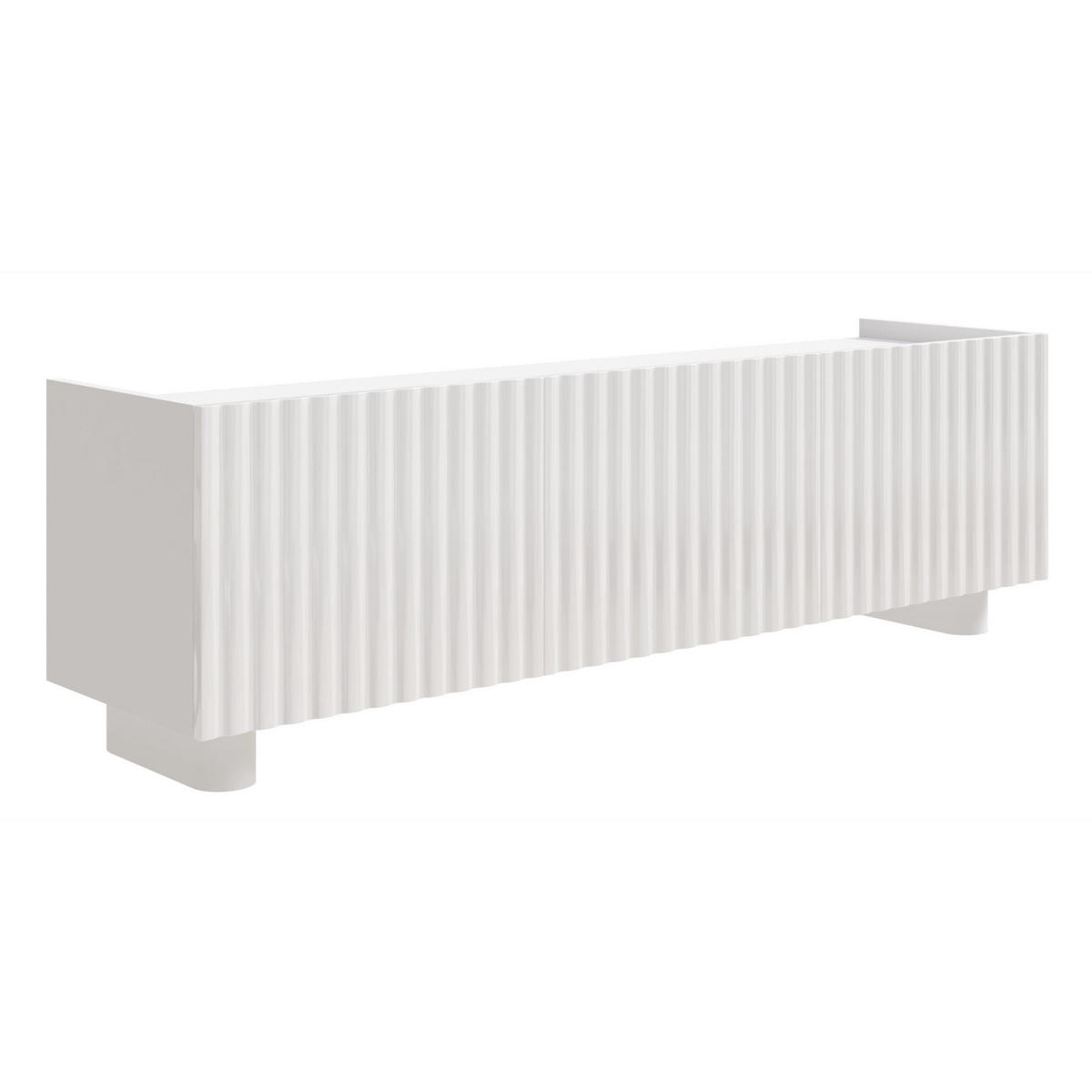 TV-LOWBOARD Fiorra Weiß Hochglanz, 144 cm - Weiß, Holzwerkstoff (144/49/38.3cm) - Selsey