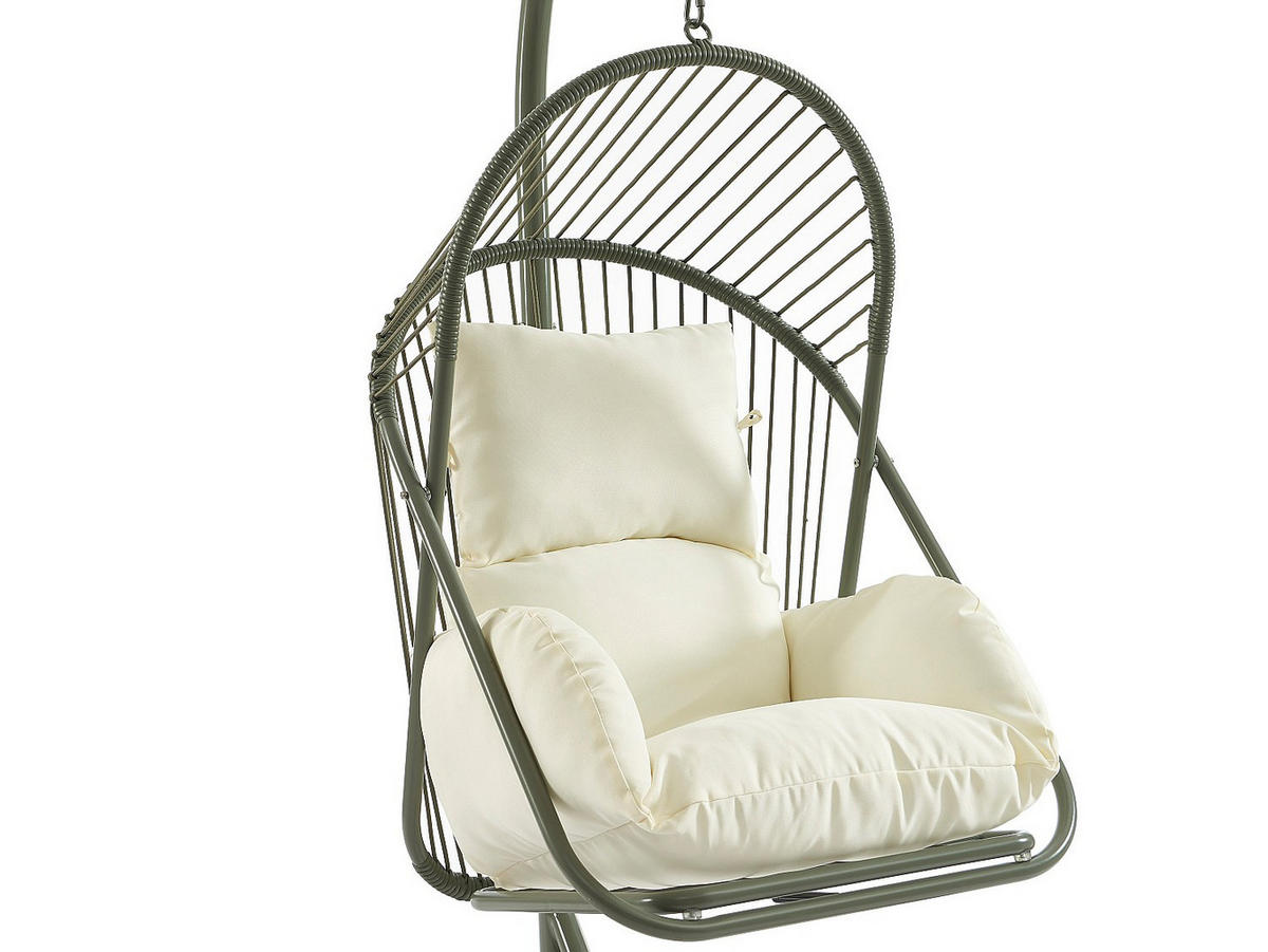 HÄNGESESSEL - 1 -Sitzer - Stahl - grün - LUTUS - Grün, Metall (103/197/103cm) - Vente-Unique