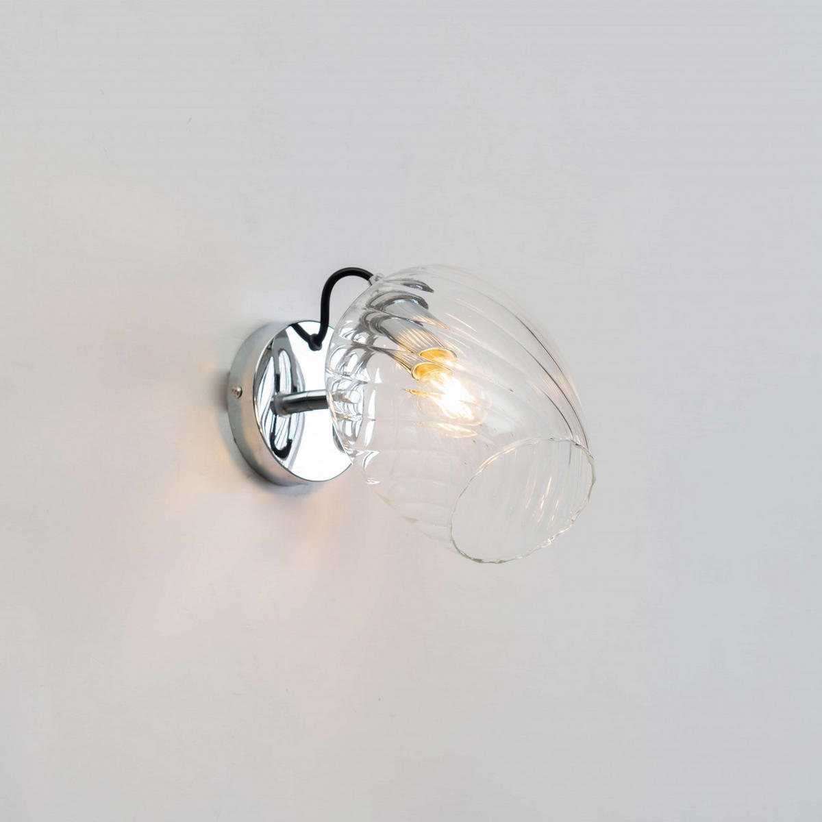 WANDLEUCHTE Cassia, Transparant, 23cm - Transparent, Glas (14/23/22cm) - KOSILUM