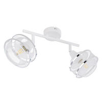 DECKENLEUCHTE Metall Gitter Weiß - Weiß, Metall (27.5/12/21.5cm)