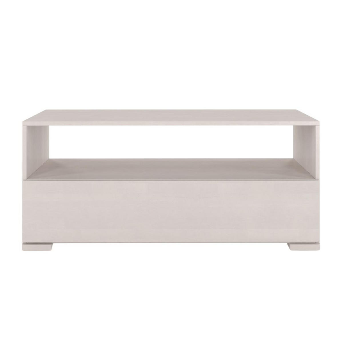 MASSIVHOLZ-TV-SCHRANK Sandema, Buche - lackiert, Weiß - Weiß, Holz/Buchenholz (120/51.5/44.8cm) - Visby