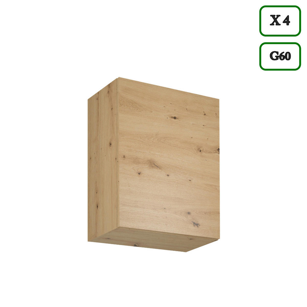 KÜCHENZEILE 360 cm - Langen K109-M360 - in Artisan Eiche - Schwarz/Eiche Artisan, Holz/Holzwerkstoff (360/212/60cm)