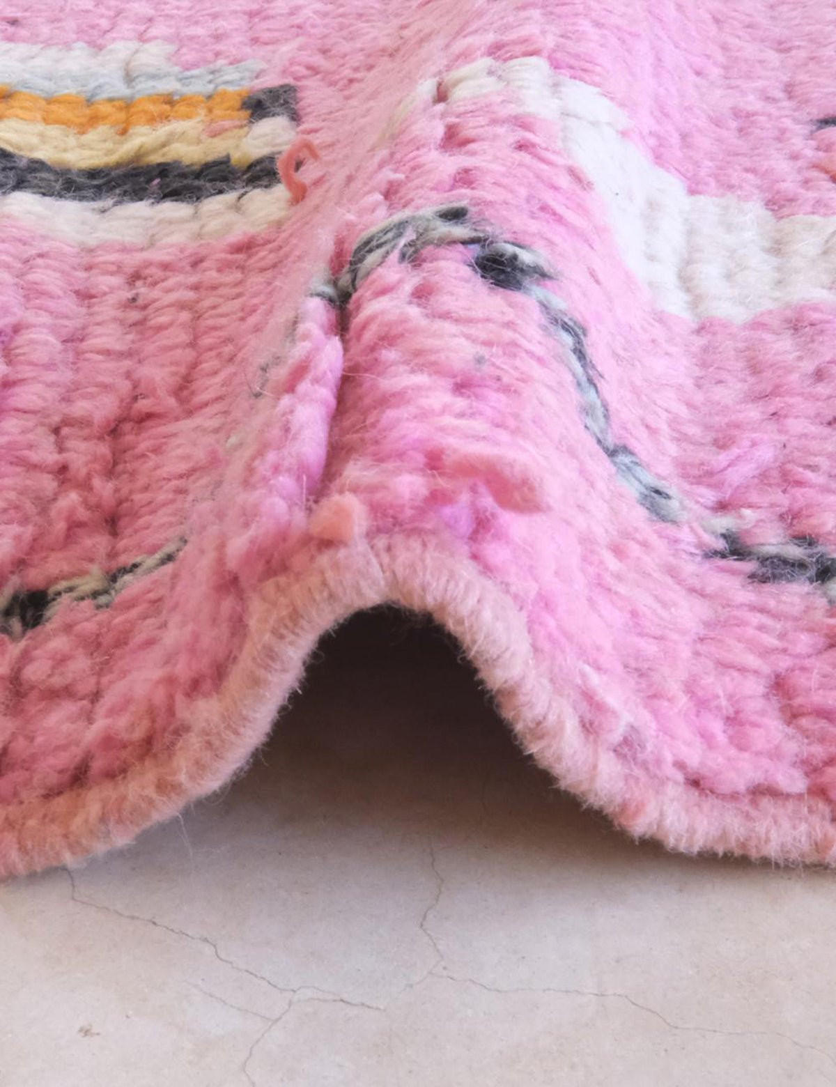 BERBERTEPPICH aus reiner Wolle 179x 288 cm - Pink, Naturmaterialien (179/288cm) - AFK Living