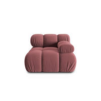 MODUL rechts Bellis aus Samt rosa - Pink, Textil (94/70/94cm) - Micadoni