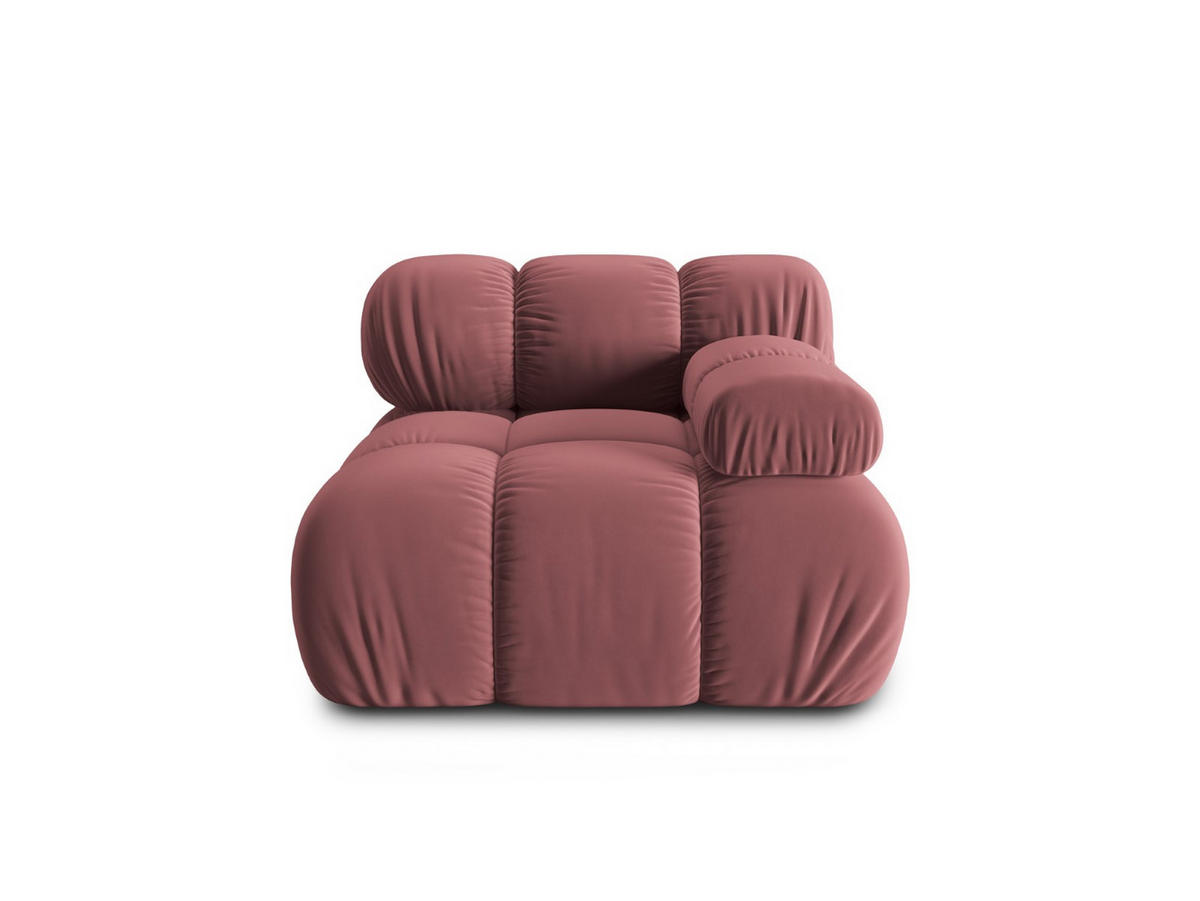 MODUL rechts Bellis aus Samt rosa - Pink, Textil (94/70/94cm) - Micadoni