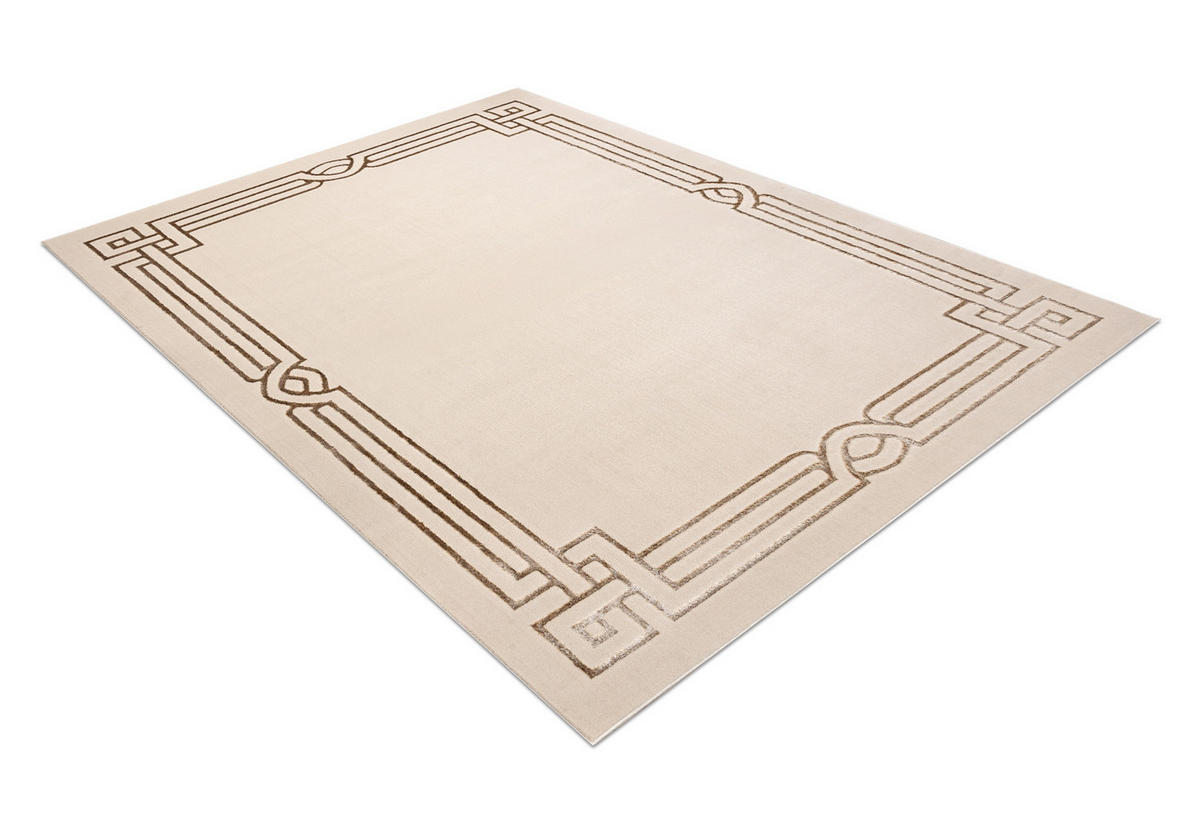 MATTA ALLURE 1907 grekisk Ram - Strukturell, snygg, glamour beige 200/290 cm - Beige, Textil (200/290cm) - rugsX
