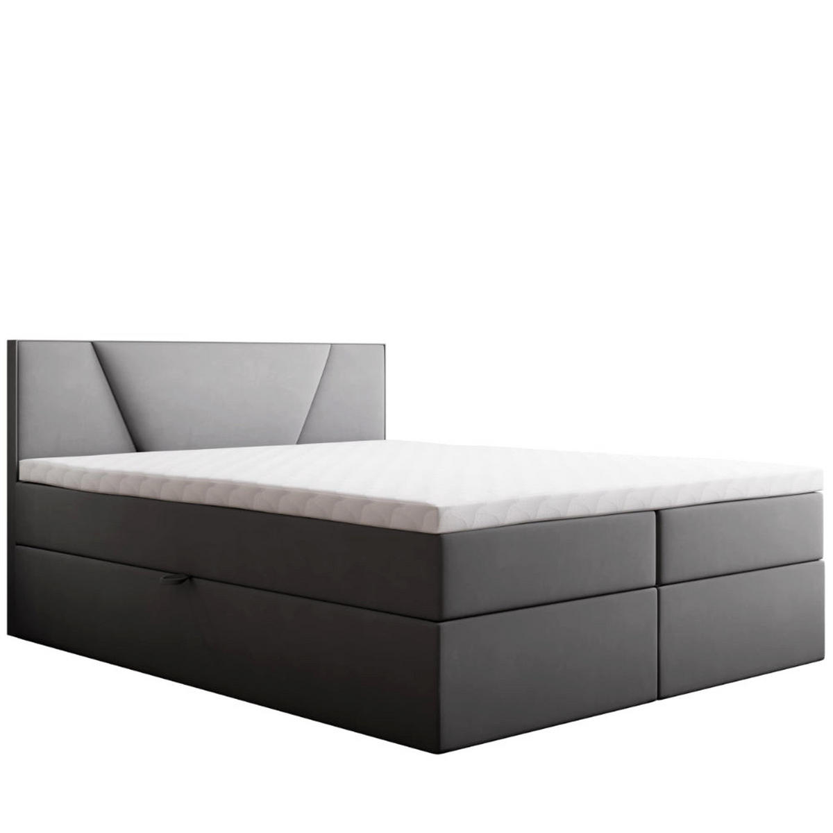 BOXBETT Jubilee Bonellfederkern inkl. Topper - Hellgrau, Holz/Holzwerkstoff (140/200cm) - Best For Home