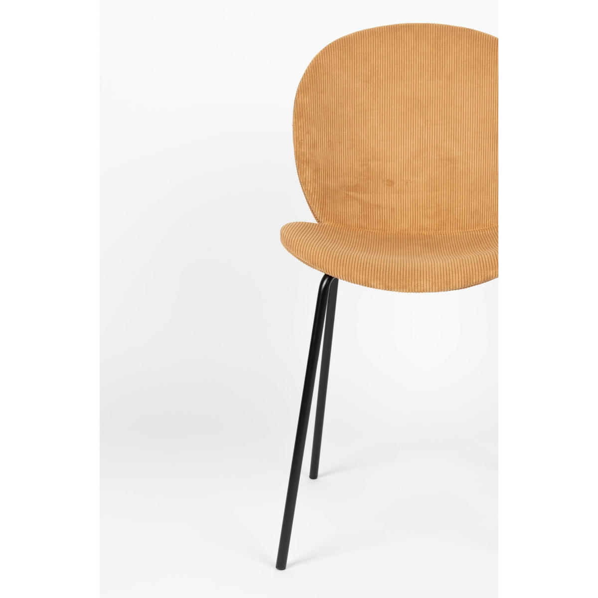 ESSZIMMERSTUHL Bonnet Ockergelb - 2 er Set - Gelb, Textil (45/84/53cm) - Zuiver