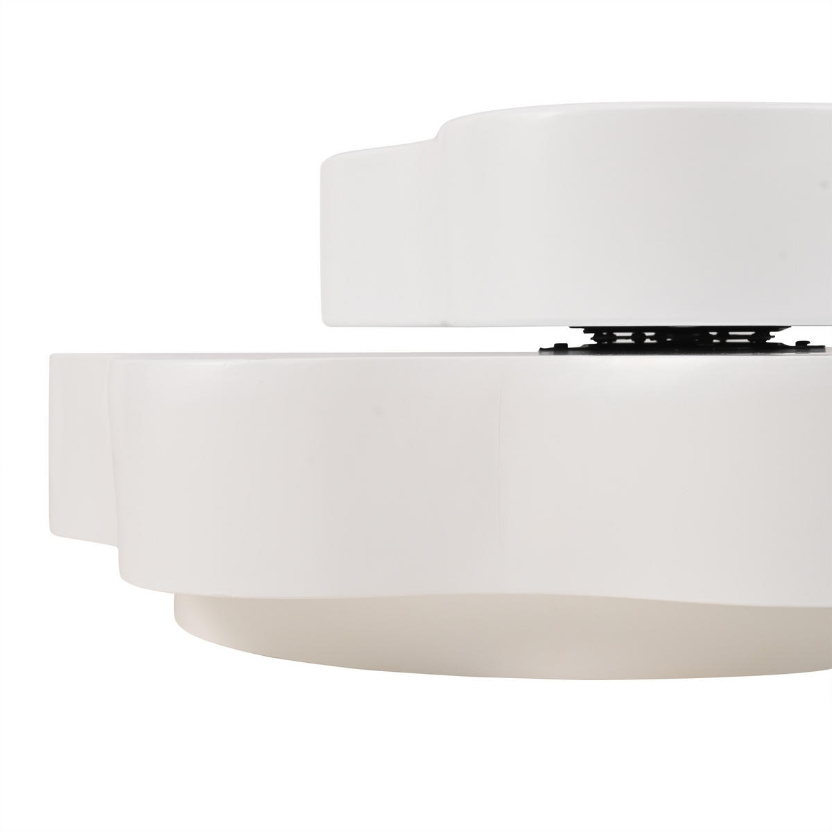 COUCHTISCH Cremeweiß - Weiß, Holzwerkstoff (74.8/67.5/31cm)