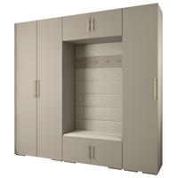 GARDEROBEN-SET 236,7/250/47 - Kaschmir/Beige, Holz/Kunststoff (250/236.7/47cm) - Abiks Möbel