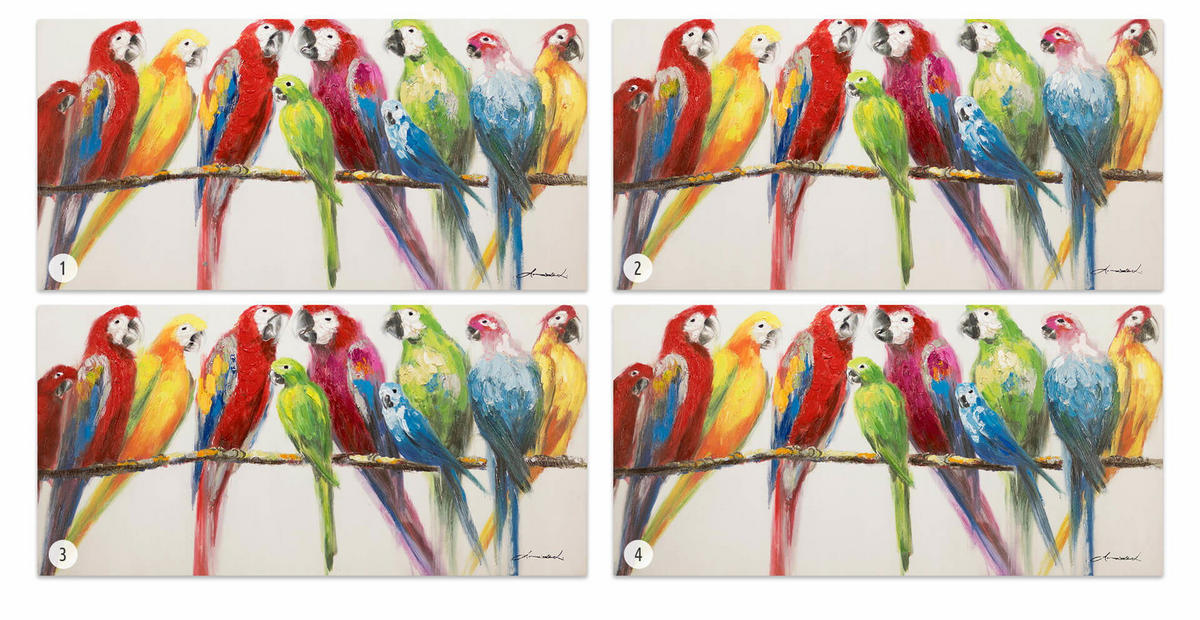 ACRYLBILD HANDGEMALT 120/60 cm - Multicolor, Holz/Textil (120/60cm) - KUNSTLOFT