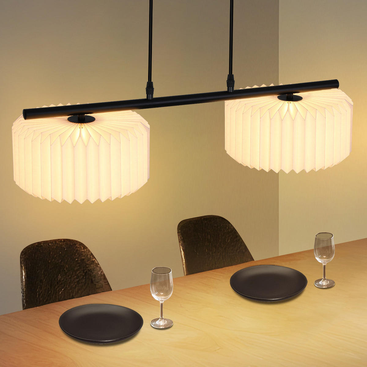 PENDELLEUCHTE Ferguson II 68/24/144cm - Weiß, Metall (68/24/144cm) - Nettlife