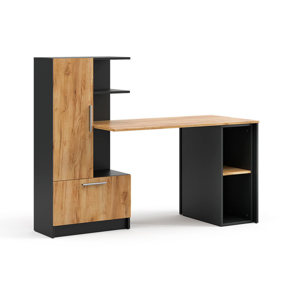 Vicco PSACÍ STŮL Tomy, Antracit/Zlatý mocný dub, 150 x 59 cm Sada 2 kusů