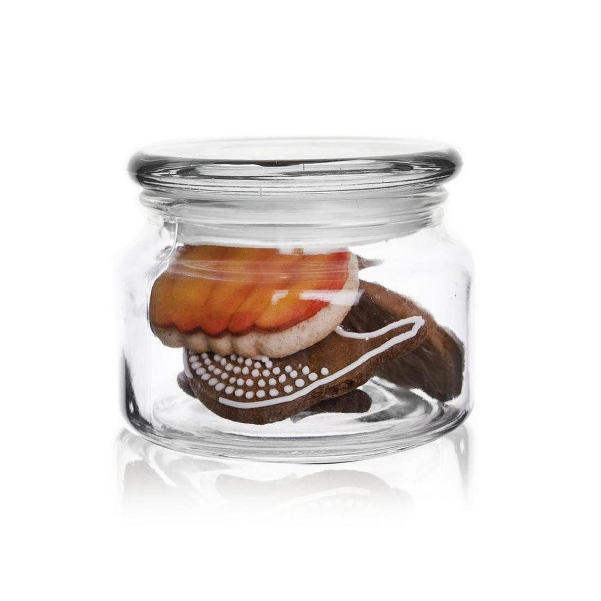 VORRATSGLAS rund 380 ml Transparent - Transparent, Glas (10/7.5/10cm) - Orion 