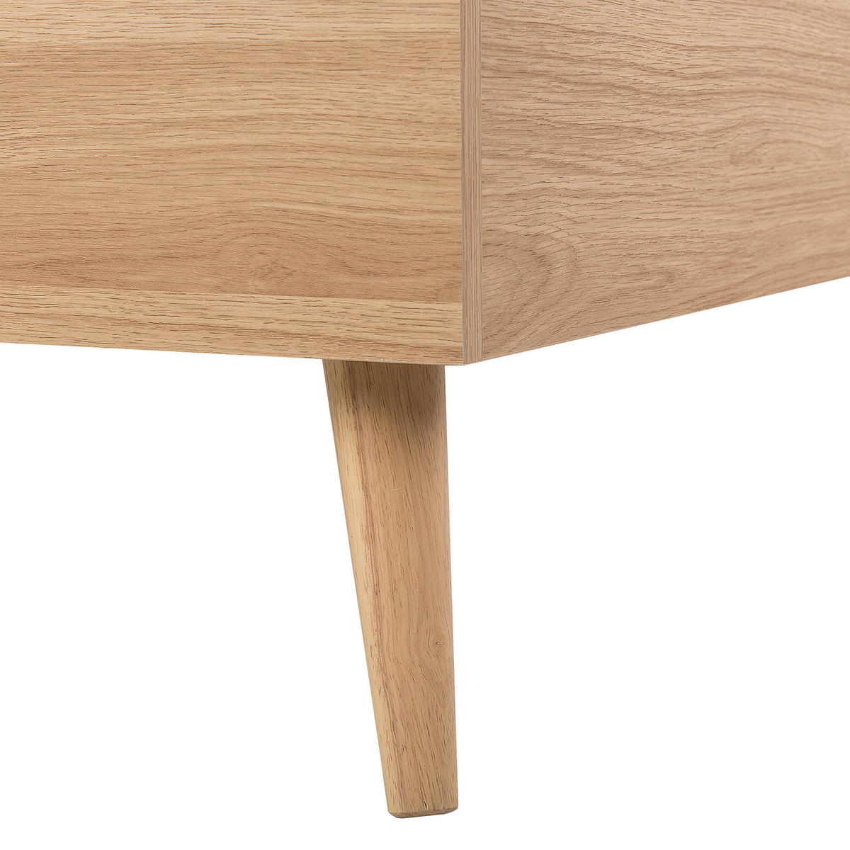 BETT mit Lattenrost 180x200 cm Heller Holzfarbton Serris - Hellbraun, Holzwerkstoff (180/200cm) - Beliani