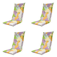 GARTENSTUHLKISSEN Grafi 123/50 cm 4er-Set - Limette/Orange, Textil (50/7/123cm) - Madison