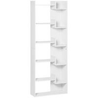 BÜCHERREGAL 60/21/162,5 cm Weiß - Weiß, Kunststoff (60/162.5/21cm)