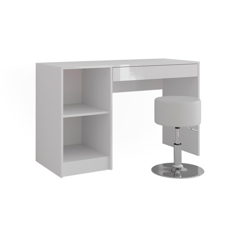 TOALETNÍ STOLEK Sherry Bílá/bílý vysoký lesk - vysoce lesklá bílá, kompozitní dřevo (119.8/76/50.1cm) - Vicco