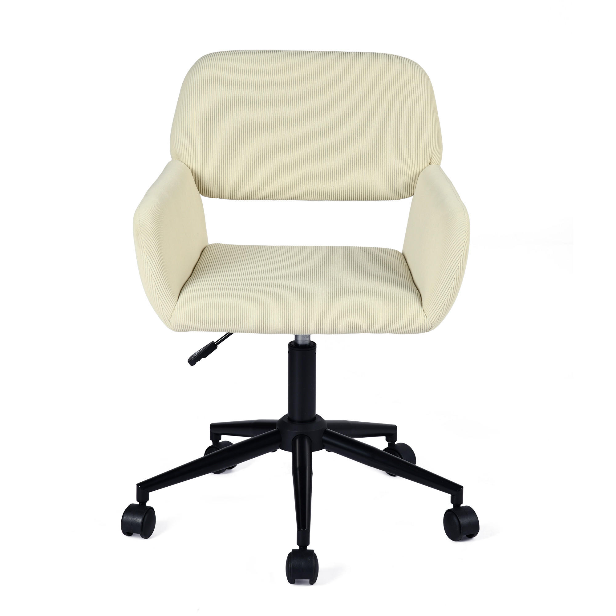 BÜROSTUHL in Cord-Samt, Beige - Beige, Metall (39/86/43cm) - Meubles Cosy