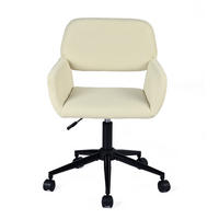 BÜROSTUHL in Cord-Samt, Beige - Beige, Metall (39/86/43cm) - Meubles Cosy