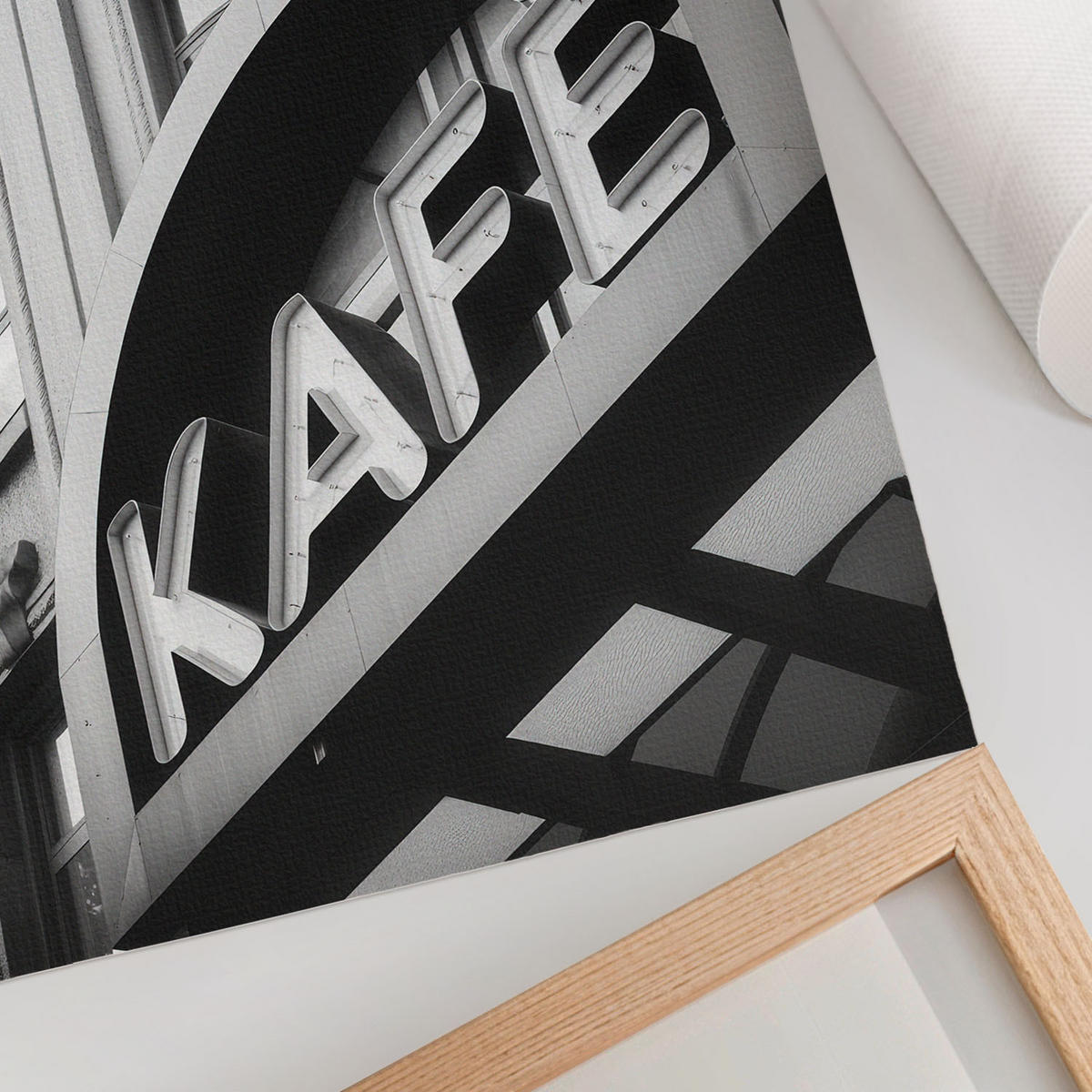 POSTER - 21x29 cm - Impuls - Stadtcafé - Schwarz, Textil (21/29.7/0.1cm) - TULUP