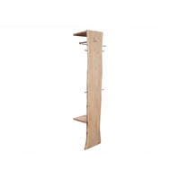 GARDEROBE Akazie 36x40x200 natur lackiert PURE ACACIA #714 - Naturfarben, Holz (36/200/40cm) - Massivmoebel24