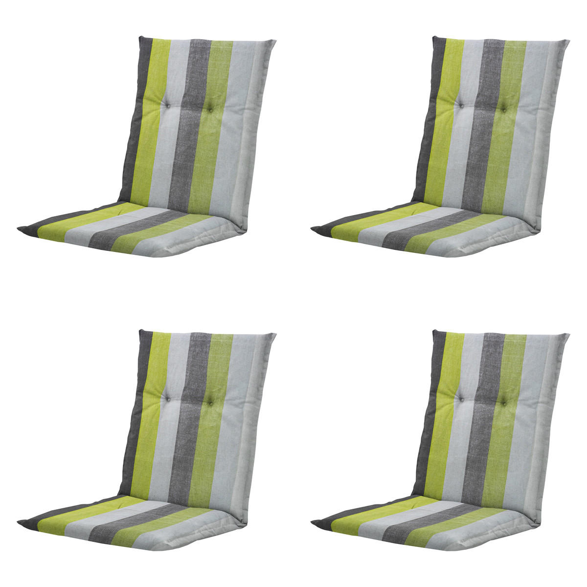 GARTENSTUHLKISSEN Victoria 105/50 cm 4er-Set - Grün, Textil (50/6/105cm) - Madison