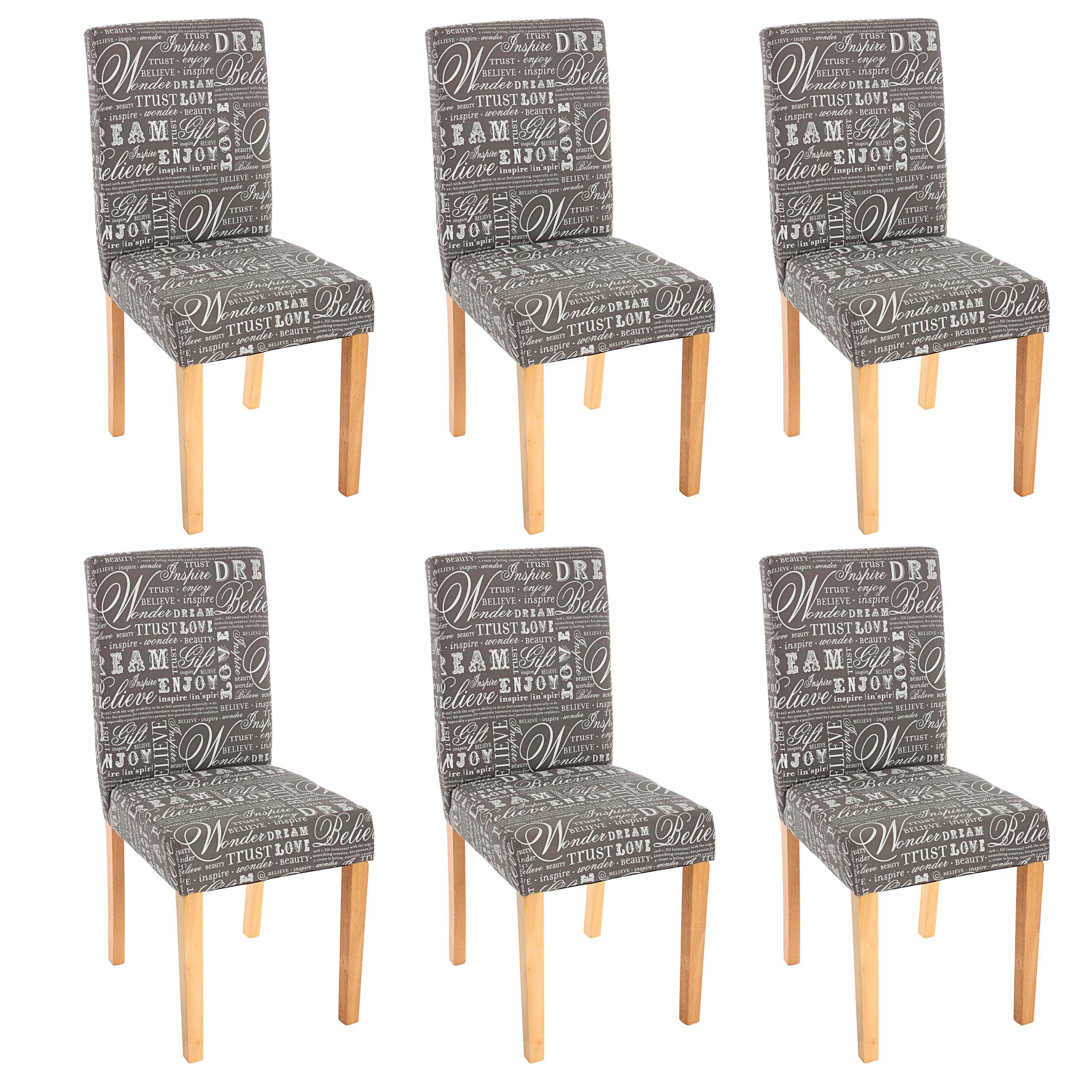 ESSZIMMERSTUHL Grau, Weiß 6er-Set - Weiß/Grau, Textil (43/90/48cm) - MCW