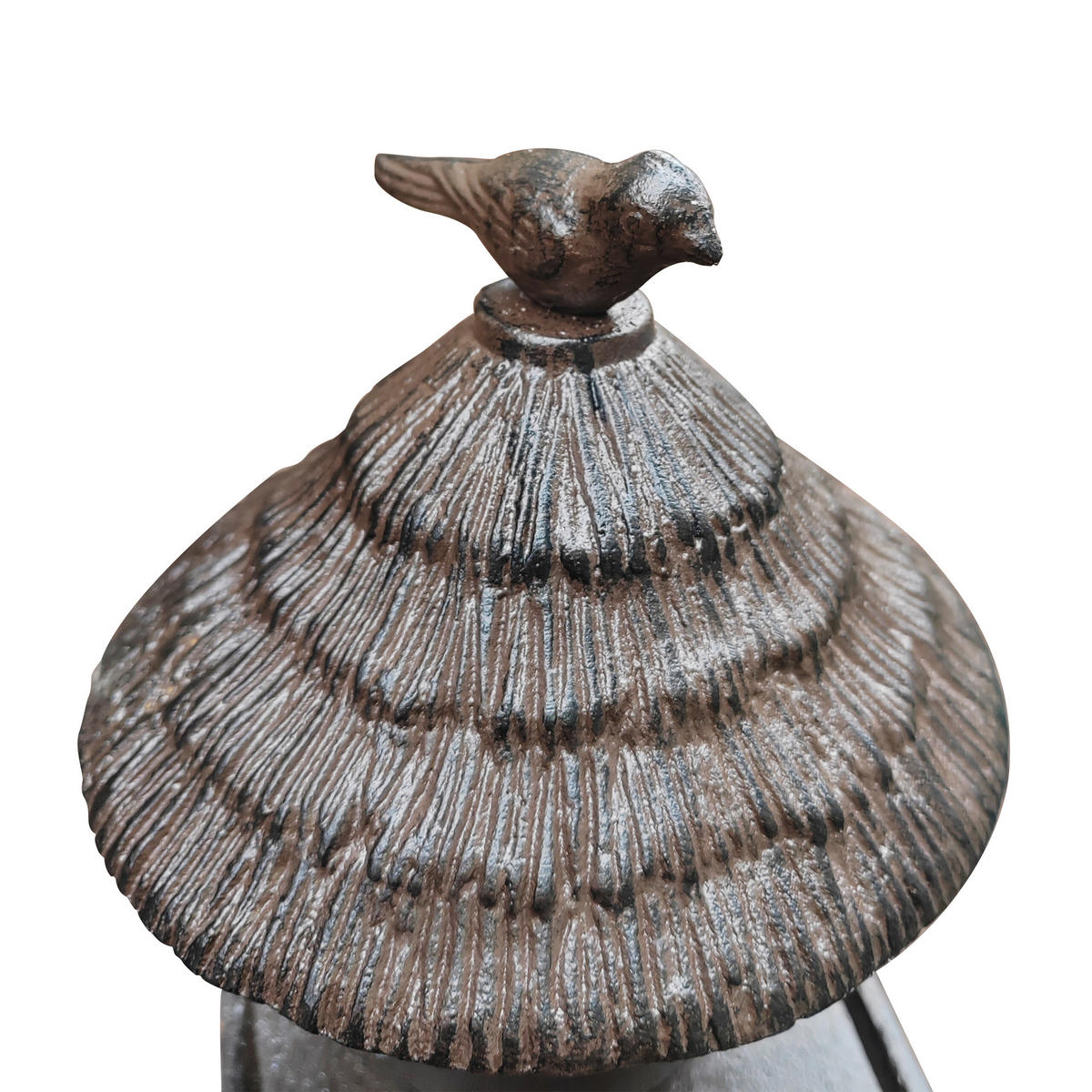 KŔMIDLO vtákov - hnedá, kov (15.5/110/15.5cm) - Relaxdays