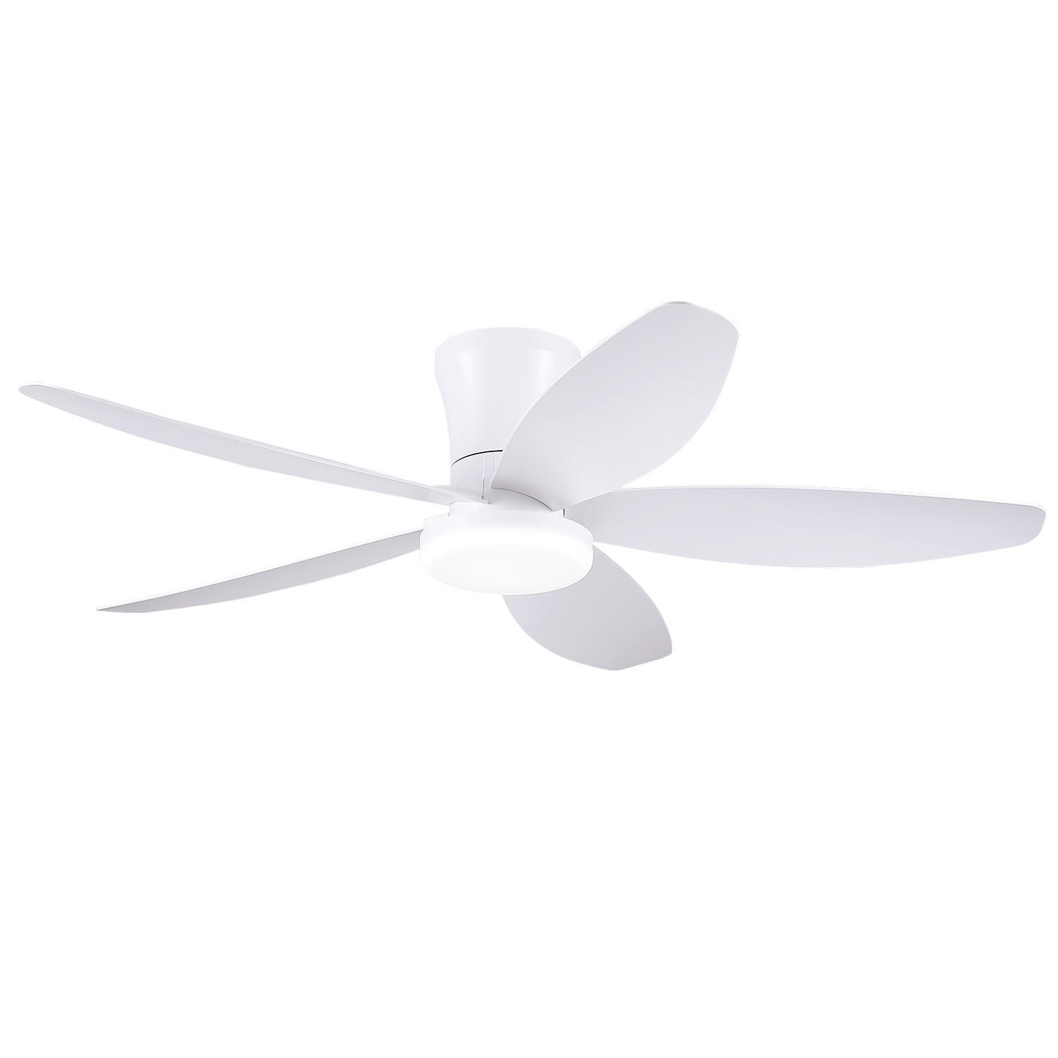 DECKENVENTILATOR Weiß 106,7 cm mit LED und leisem DC-Motor - Weiß, Kunststoff (106.7/106.7/21.8cm) - Surtime