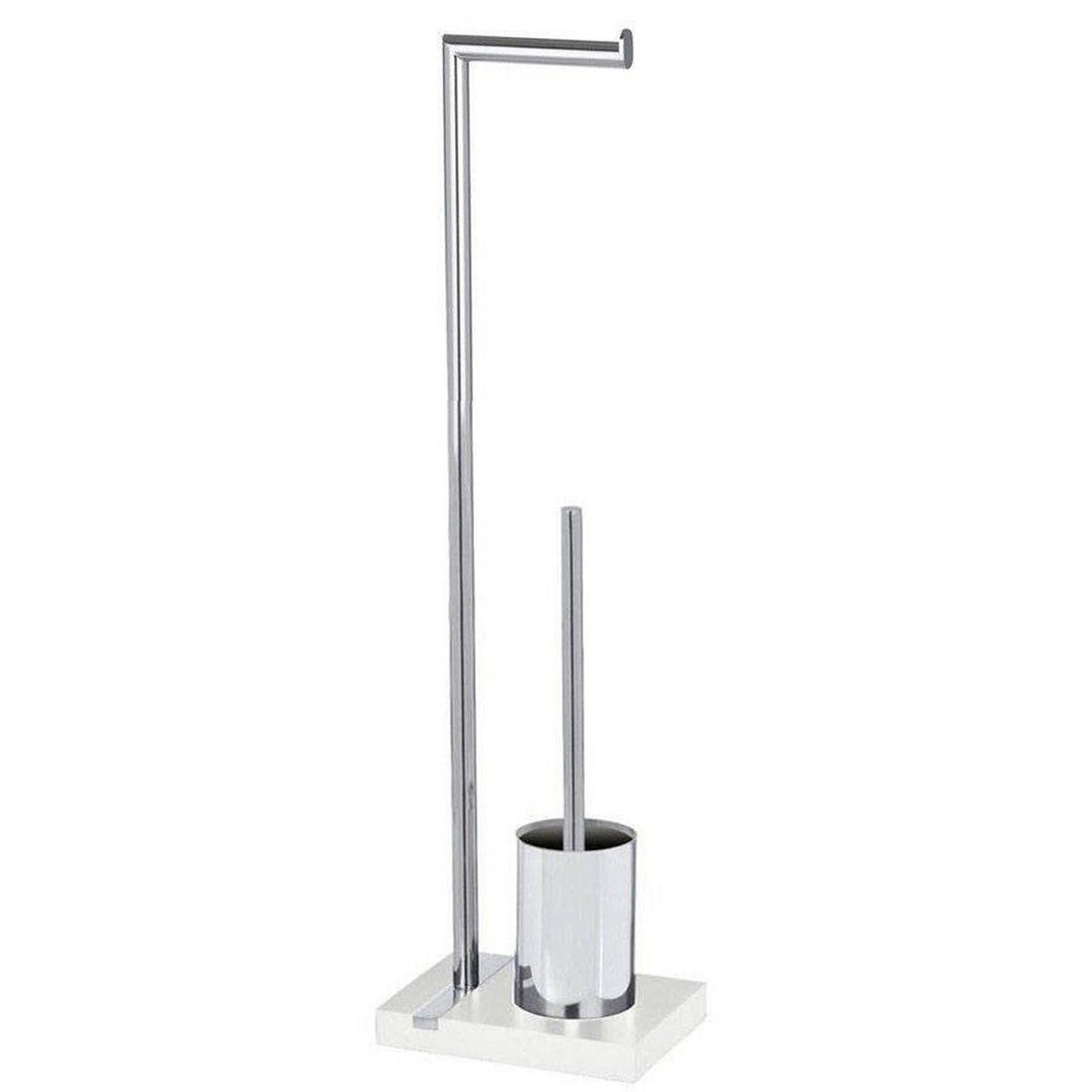 TOILETTENGARNITUR 15/20/74 cm - Weiß, Metall (20/74/15cm) - Wenko
