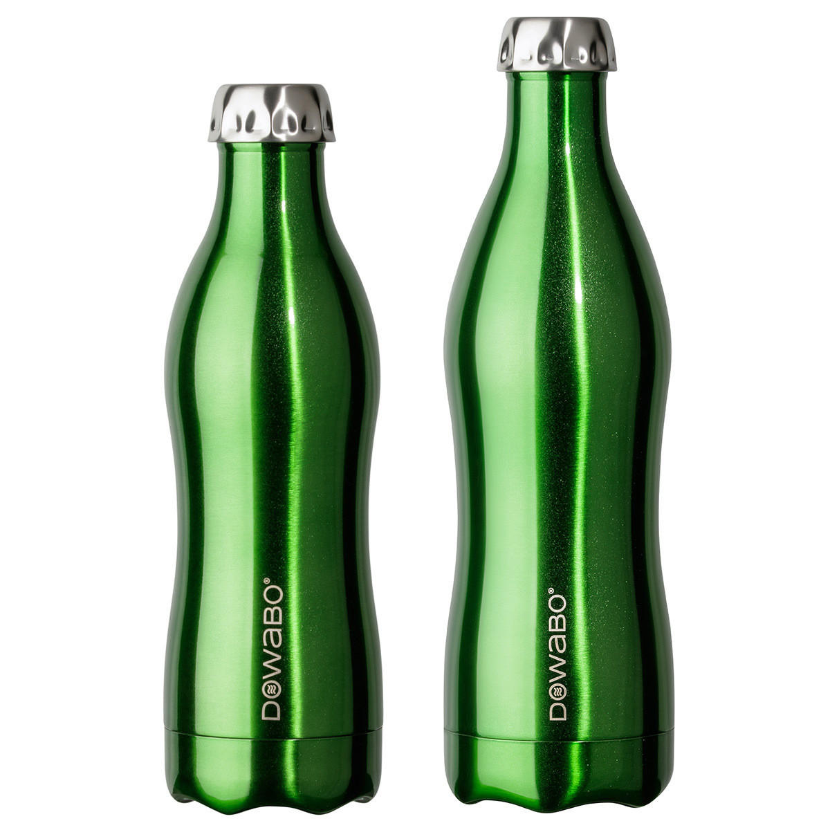 ISOLIERFLASCHE Dowabo - Grün, Metall (0.75L) - Dowabo