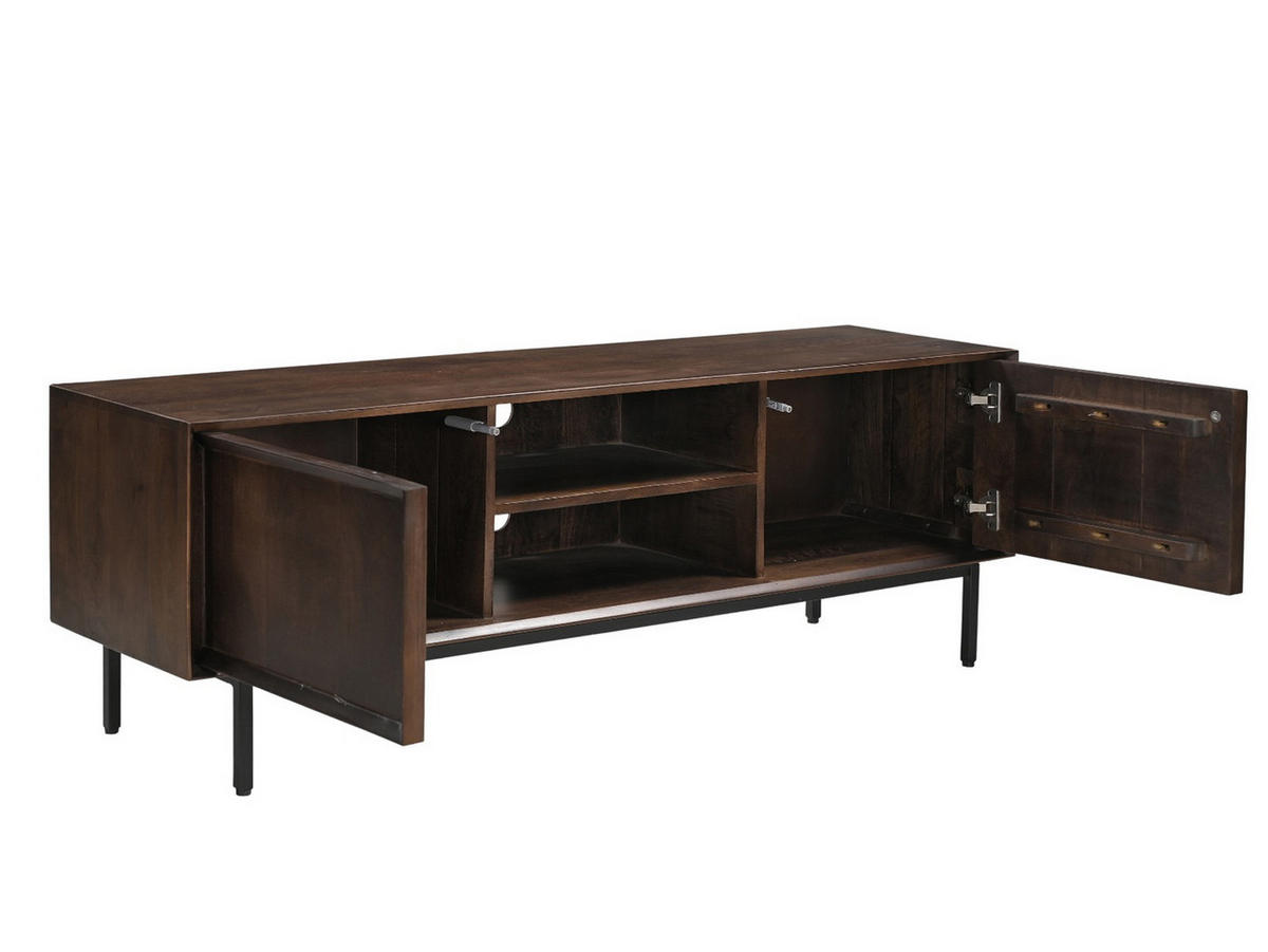 TV-SCHRANK aus Akazienholz 150x40x50cm, dunkelbraun - Dunkelbraun, Holz (150/150/40cm) - Livingfurn