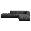 ECKSOFA modulares Sofa Zuvon-L1 - 296x177x70 cm Schwarz - Schwarz, Holzwerkstoff/Textil (296/177cm) - ALTDECOR