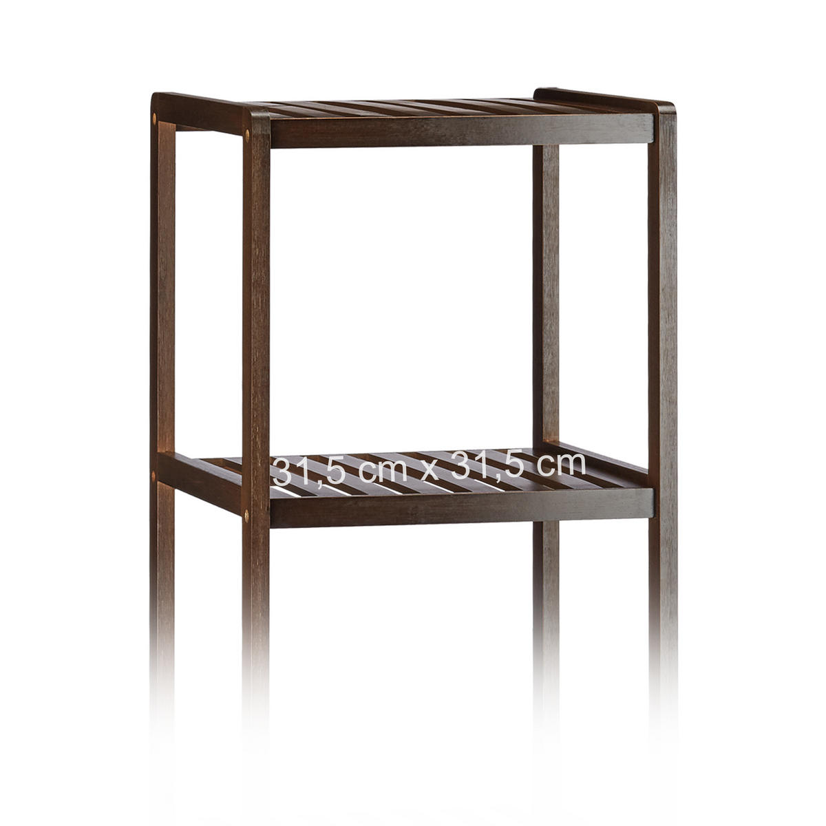 BADREGAL - Dunkelbraun, Holz (34.5/110/33cm) - Relaxdays