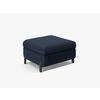 POLSTERHOCKER mit Kasten Gloria aus strukturiertem Stoff blau - Blau, Textil (72/46/87cm) - Micadoni