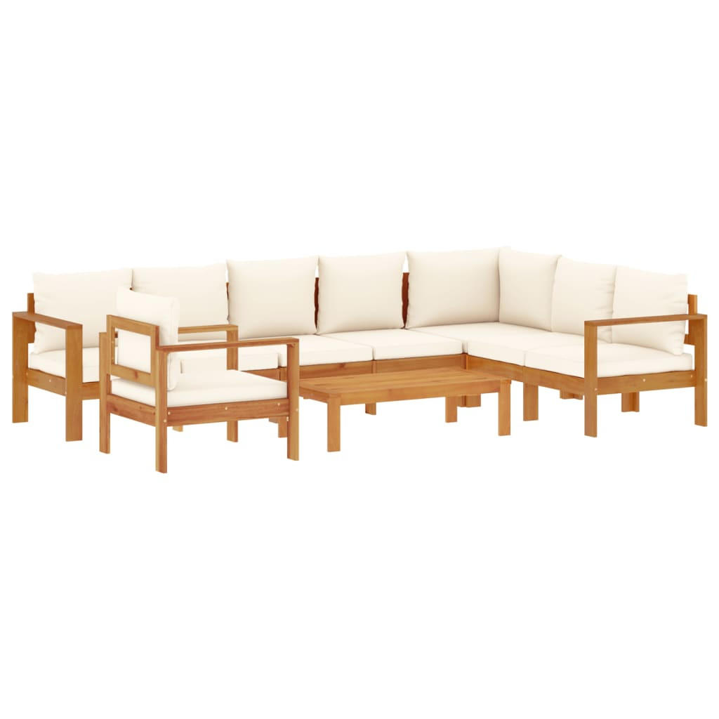 vidaXL Garten-Sofagarnitur Creme