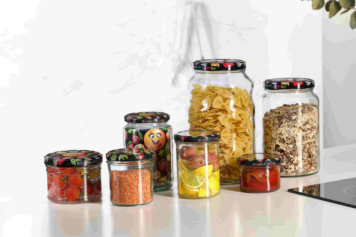 VORRATSGLÄSER Smile transparent 196 ml 6er Set - Transparent, Glas (7/9/7cm) - Ritzenhoff Breker