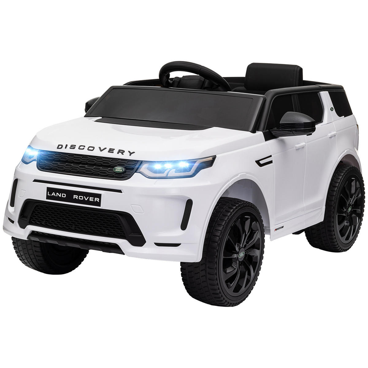 KINDER-ELEKTROAUTO DE-06140 Land Rover lizenziert mit Fernbedienung und LED Weiß - Weiß, Kunststoff/Metall (106/65.5/51cm) - ComfortXL