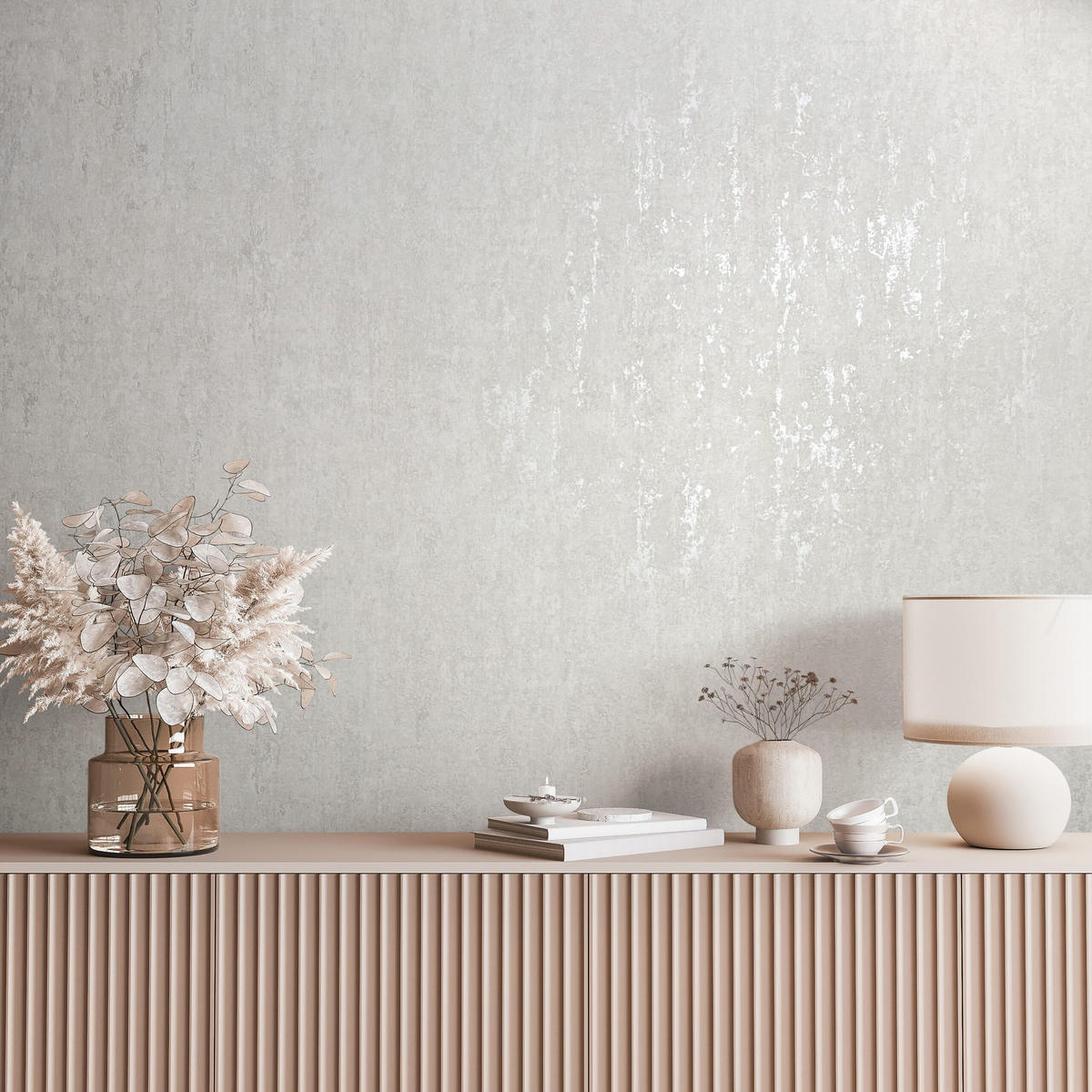 VLIESTAPETE Betonoptik Tapete grau, beige - Beige/Grau, Papier (53/1005cm) - marburg