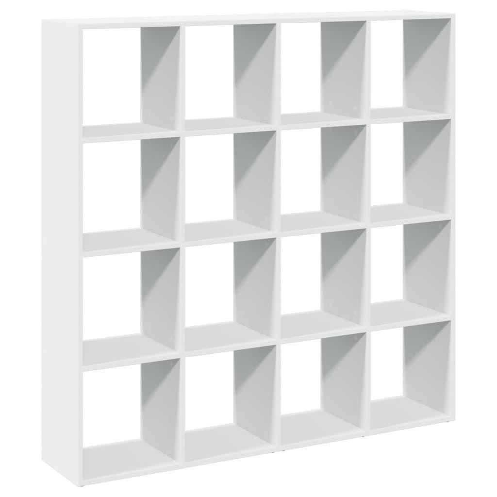 vidaXL Bücherregal Weiß 29x137.5x137.5 cm