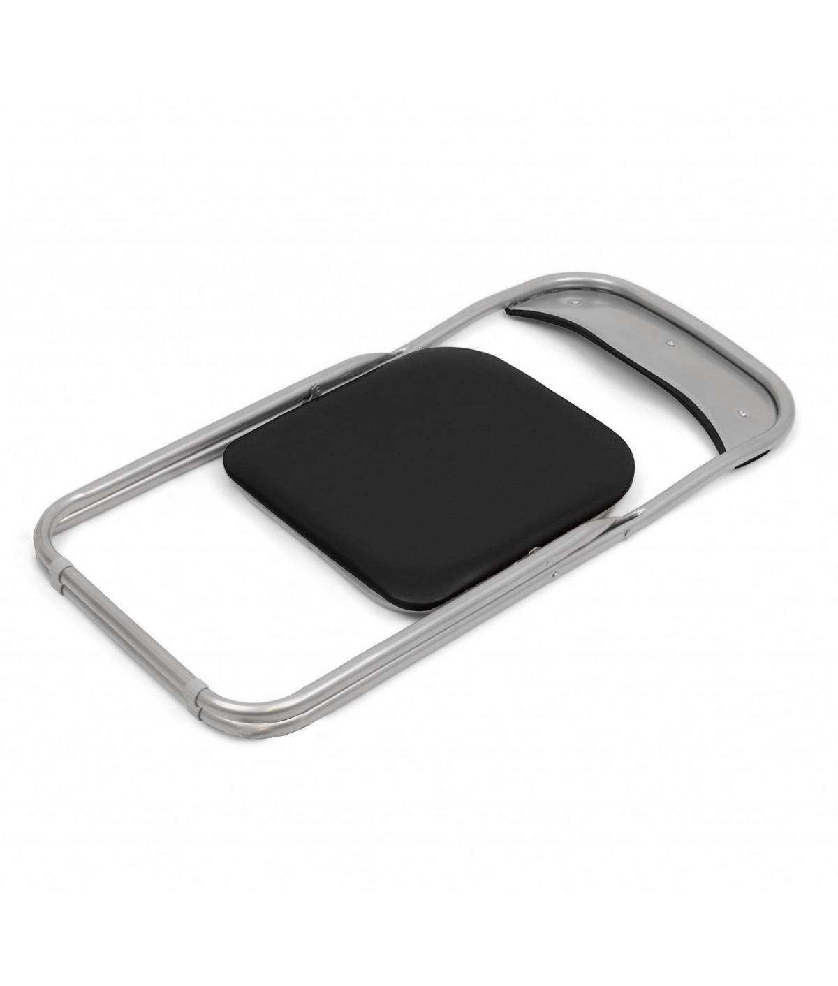 KLAPPSTUHL 4er Set in Metall Schwarz 47x43h79.5 - Grau, Metall (43/79.5/47cm) - DMORA