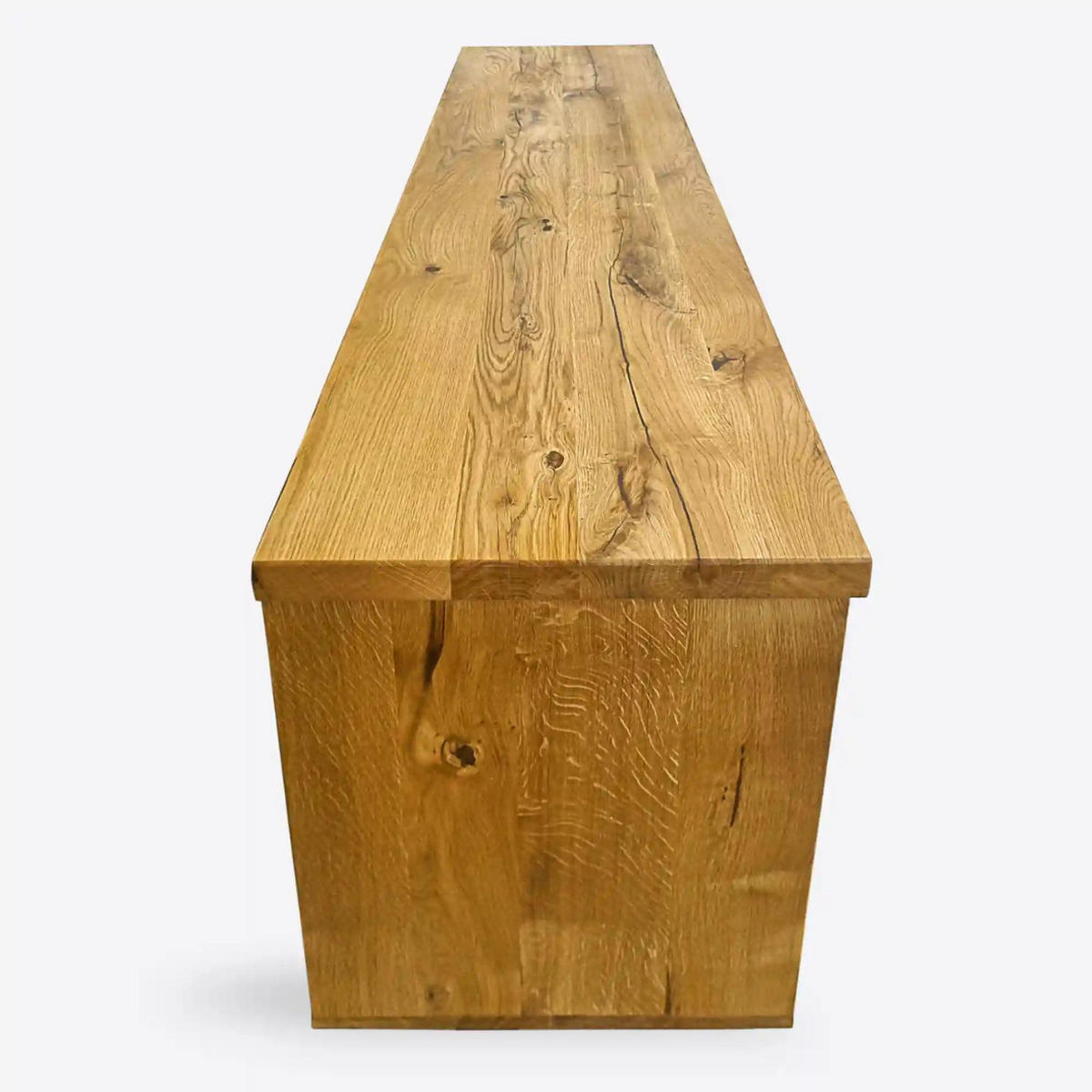 TV-SCHRANK im Loft-Stil mit Schubladen auf Metallbeinen DELIO I - Eichefarben, Holz (170/70/45cm) - Rawood Furniture