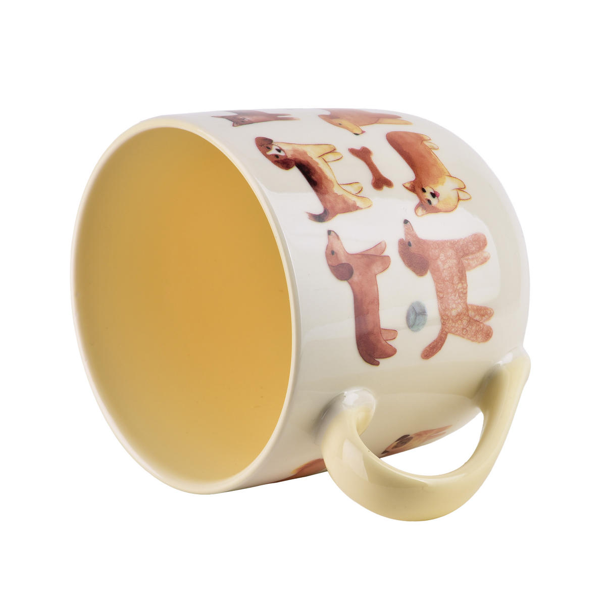 HRNEK Noah, porcelán, hnědý - hnědá, keramika (0.41L) - Mondex