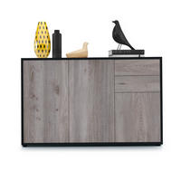 KOMMODE Ben Front in Eiche Nordic - Silbereichenfarben, Holzwerkstoff (117/74/36cm) - Vladon