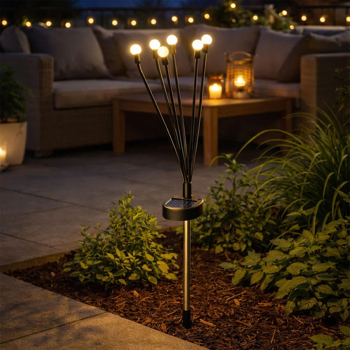 LED AUSSENLEUCHTE Metall Schwarz - Schwarz, Metall (1.6/1.6/70cm)