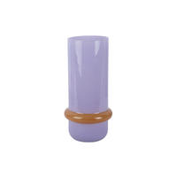 VASE Animado Anillo Large - Lila - 28 cm - Lila, Glas (13.5/28cm) - Present Time