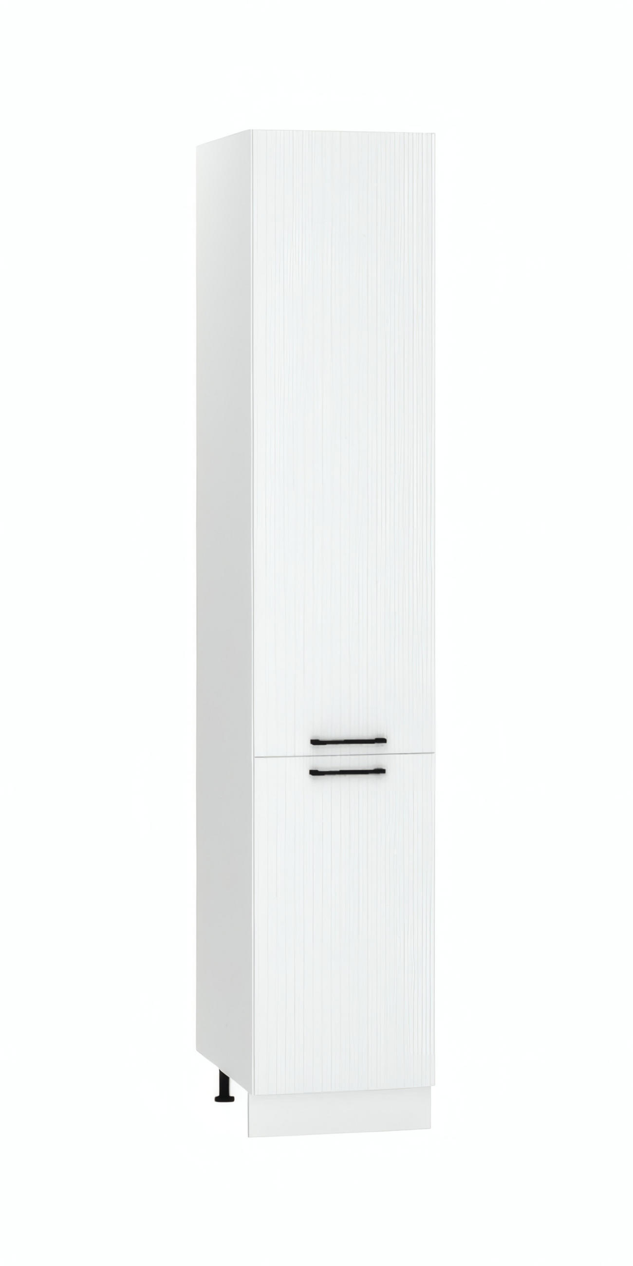HOCHSCHRANK D40SŁ P/L - KENDRO - Praktische Aufbewahrungseinheit - Weiß, Holz/Metall (40/213.3/56cm) - ROYAL24_MARKT